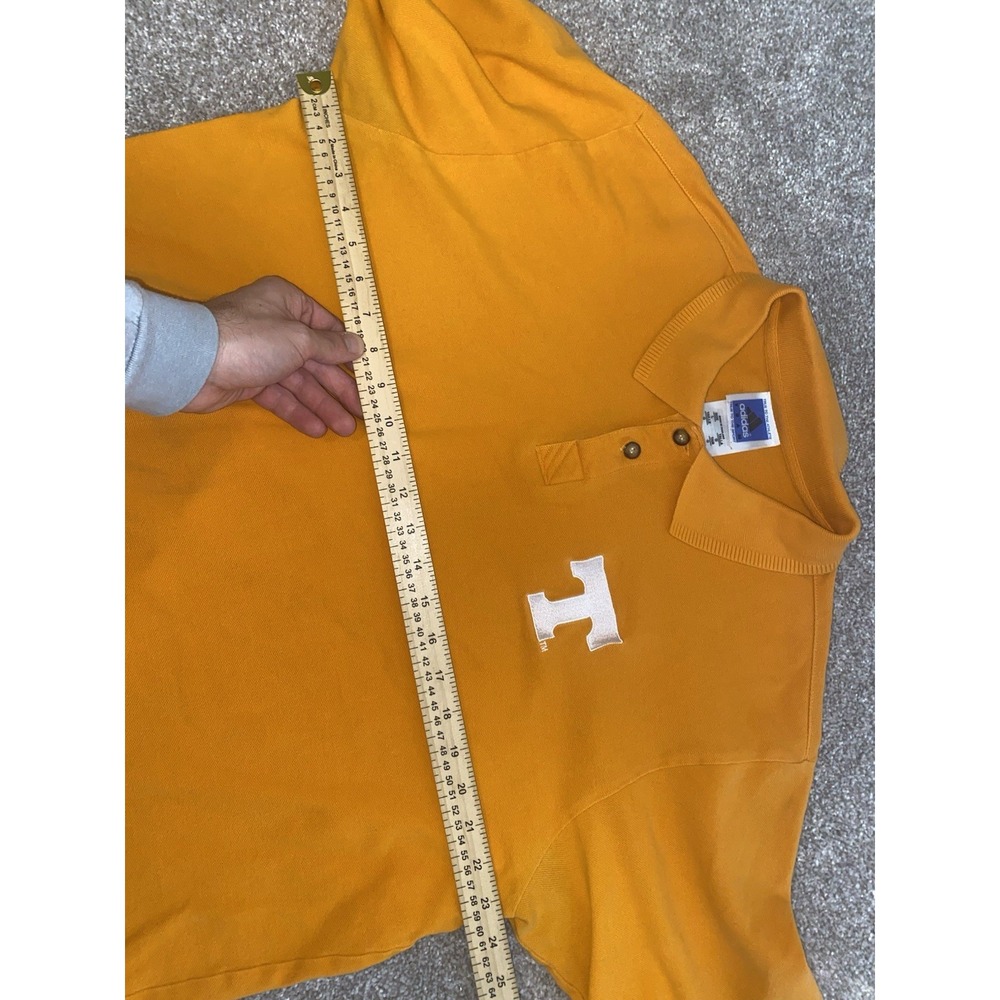 Adidas Tennessee Volunteers Vols Polo Shirt Orange Short Sleeve Men Large NCAA - Picture 5 of 8